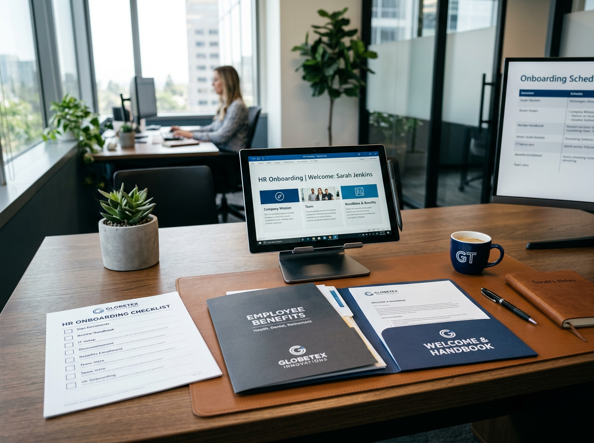HR management folders and compliance files